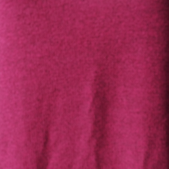 Bobeau collection ribbed raspberry asymmetrical top, Xsmall - Picture 3 of 4
